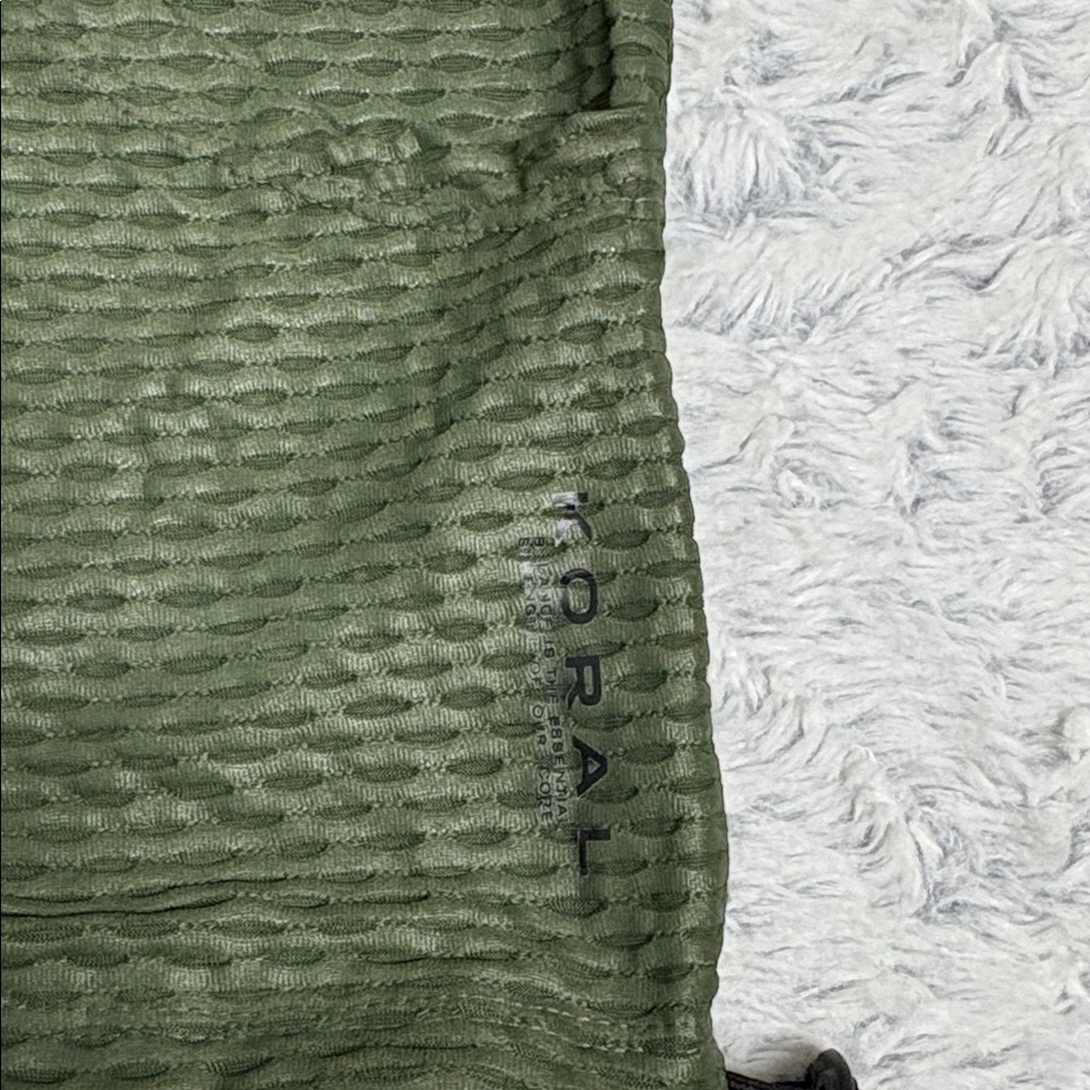 Koral Friley Shiny Netz Sweatshirt hoodie in Juniper Green medium - Picture 6 of 10